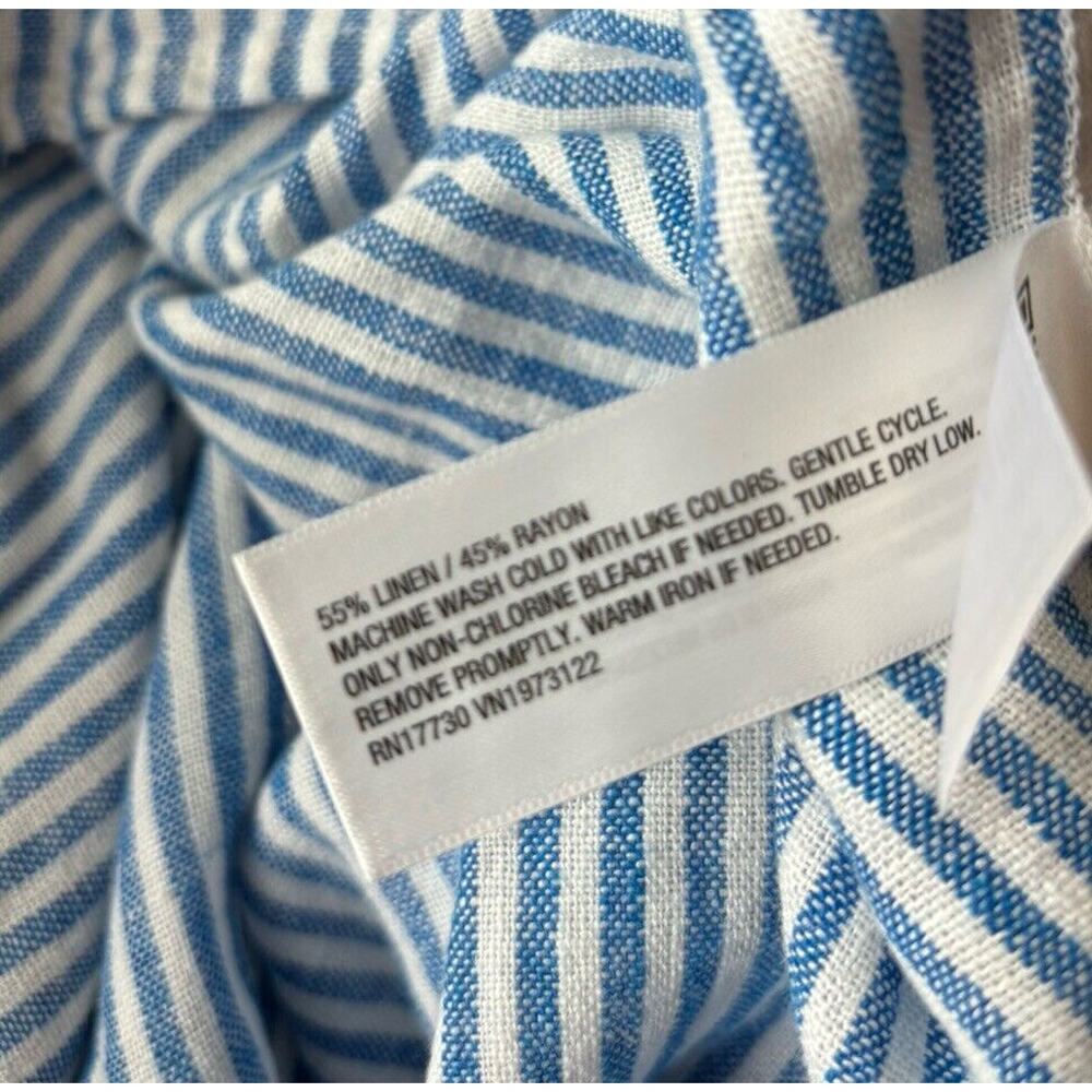 Universal Thread Blue Striped Button Down Shirt - image 6